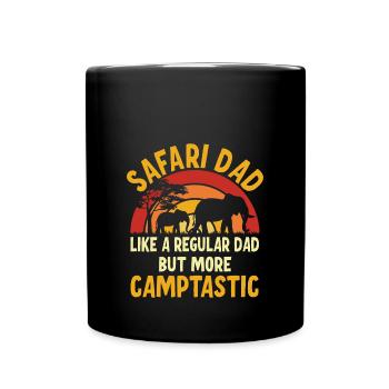 Safari Papa - Mug uni - noir - Devant