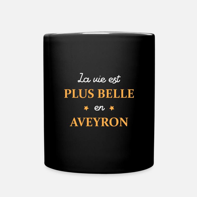 La vie est plus belle en Aveyron - Mug uni - noir