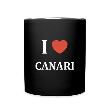 i love Canari - Mug uni - noir - Devant