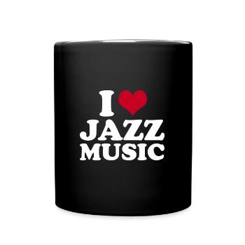 J’aime la musique jazz - Mug uni - noir - Devant