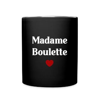 Madame Boulette - Mug uni - noir - Devant