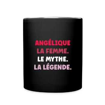 La femme le mythe la légende angélique - Mug uni - noir - Devant