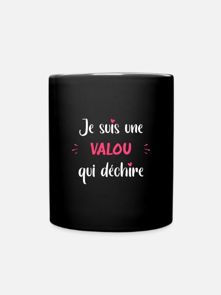 je suis une valou qui déchire - Mug uni - noir