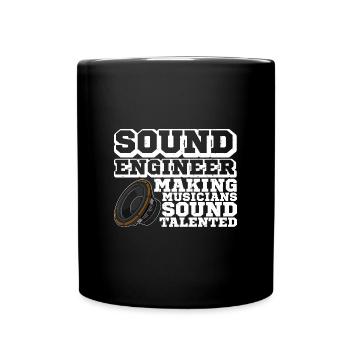 Subwoofer Electroacoustics Mixer Ingénieur du son - Mug uni - noir - Devant