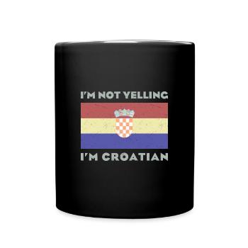 Kroatien Patriotisch Herkunft Balkan SRFJ - Tasse einfarbig - Schwarz - Vorne