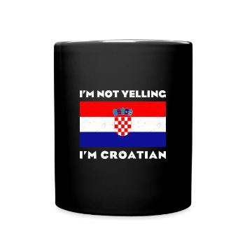 Croatia Patriotic Origin Balkan SRFJ - Full Colour Mug - black - Front