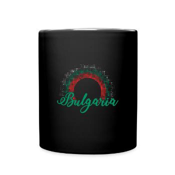 Bulgaria Origin Flag Balkans Sofia Travel - Full Colour Mug - black - Front