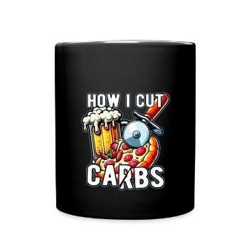 Wie Cut Carbs Diät Kohlenhydrate Ernährung - Tasse einfarbig - Schwarz - Vorne