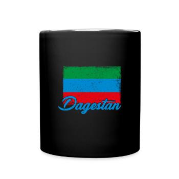 Dagestanisch Flagge Dagestan Adler Urlaub - Tasse einfarbig - Schwarz - Vorne