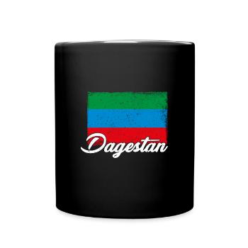 Dagestanisch Flagge Dagestan Adler Urlaub - Tasse einfarbig - Schwarz - Vorne
