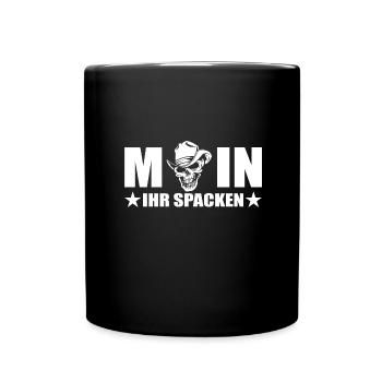 Moin - Tasse einfarbig - Schwarz - Vorne