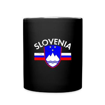 Slovenija Balkan Slowenien Flagge Urlaub - Tasse einfarbig - Schwarz - Vorne