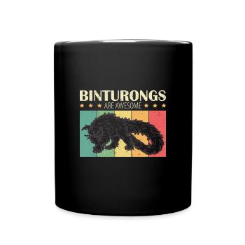 Binturong Zoologe Asien Natur Palawan Borneo - Tasse einfarbig - Schwarz - Vorne