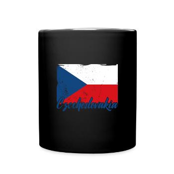 National Patriotisch Tschechien Slowakei Land - Tasse einfarbig - Schwarz - Vorne