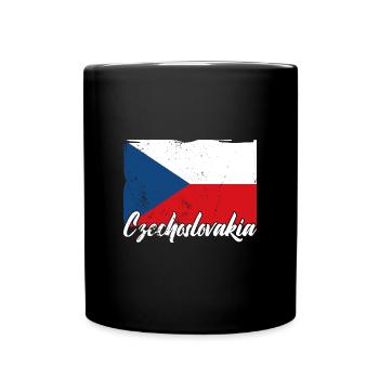 National Patriotisch Tschechien Slowakei Land - Tasse einfarbig - Schwarz - Vorne