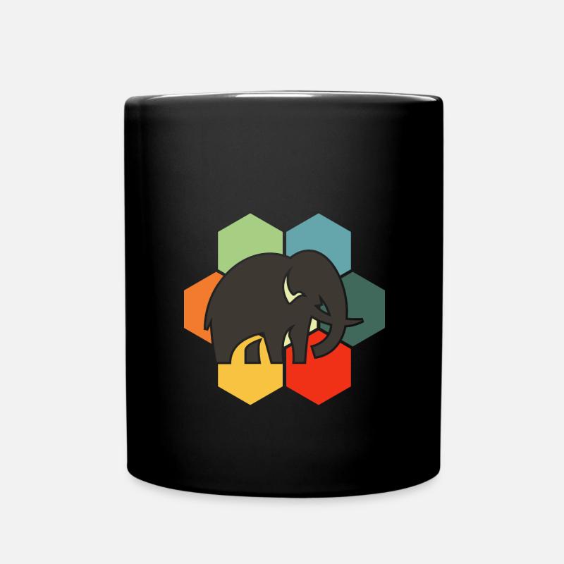 Elefant - Tasse einfarbig - Schwarz