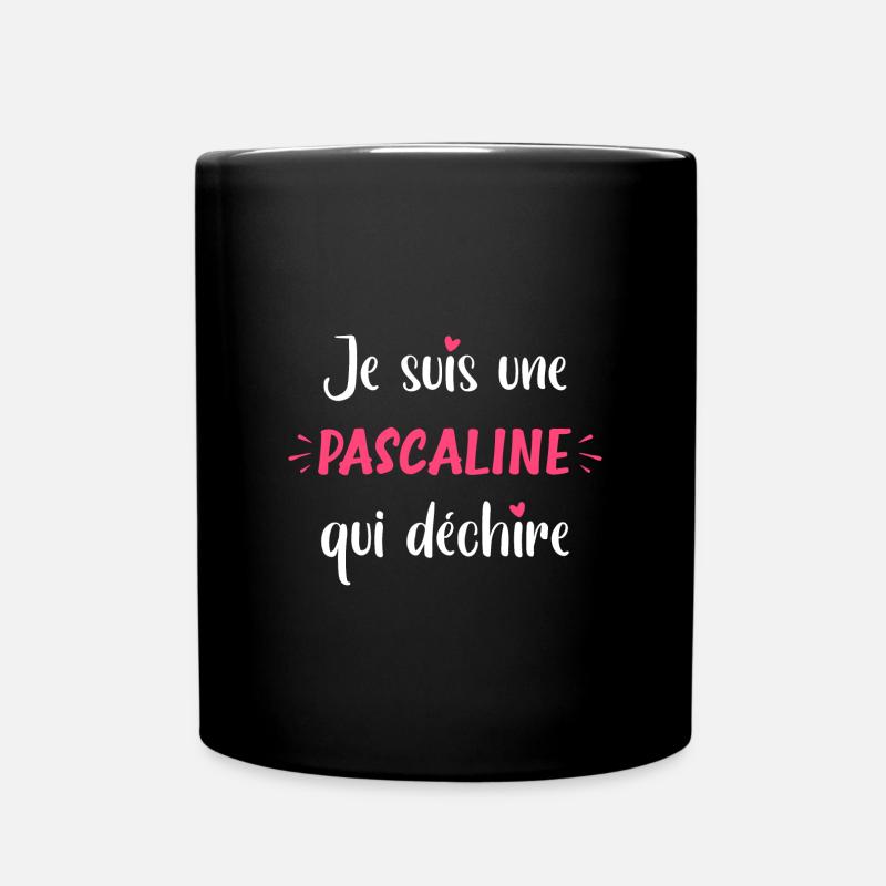Je suis une PASCALINE qui déchire - Mug uni - noir