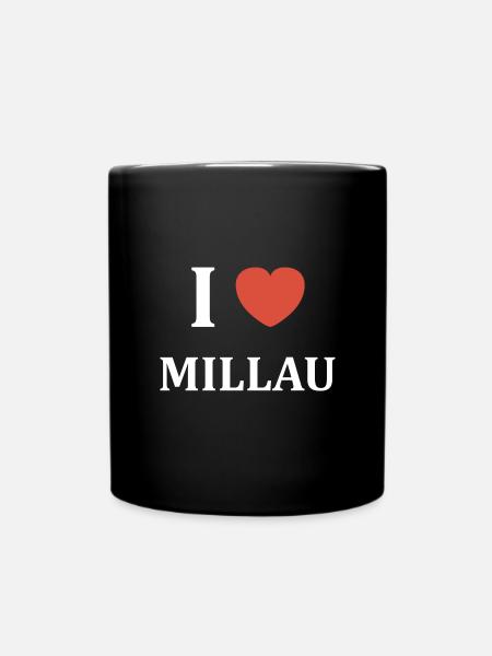 i love Millau - Mug uni - noir