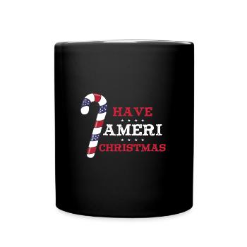 Have Ameri Christmas - Tasse einfarbig - Schwarz - Vorne