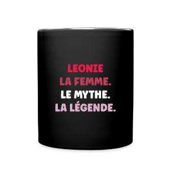 La femme le mythe la légende Leonie - Mug uni - noir - Devant