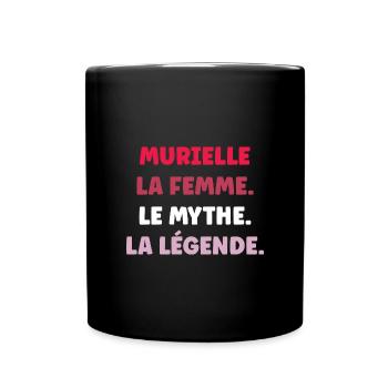 La femme le mythe la légende murielle - Mug uni - noir - Devant