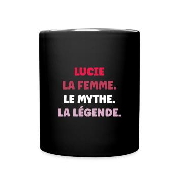 La femme le mythe la légende lucie - Mug uni - noir - Devant