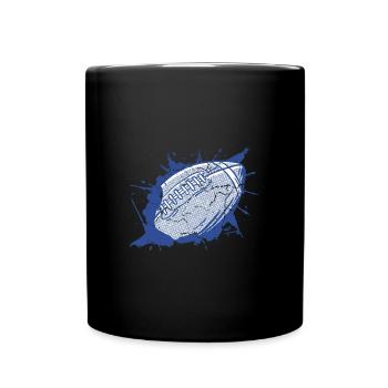 Joueur de football américain - Mug uni - noir - Devant