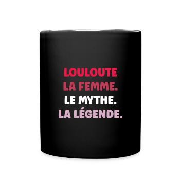 La femme le mythe la louloute - Mug uni - noir - Devant