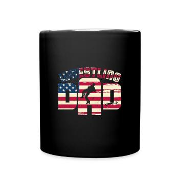 Wrestling Wresteler Ringen Kampfsport Spruch - Tasse einfarbig - Schwarz - Vorne