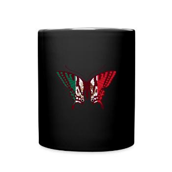 Drapeau du Mexique Origine de la plage de vacances mexicaine - Mug uni - noir - Devant