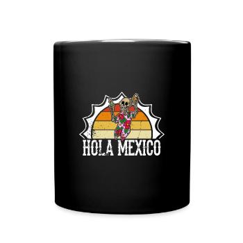 Mexico Mexican Skeleton Holiday Tequila - Full Colour Mug - black - Front