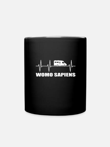 Camping - Tasse einfarbig - Schwarz