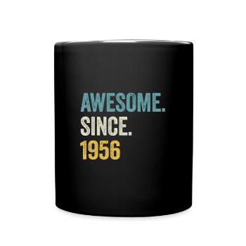 68 Years Old Awesome Since 1956 68th Birthday - Full Colour Mug - black - Front