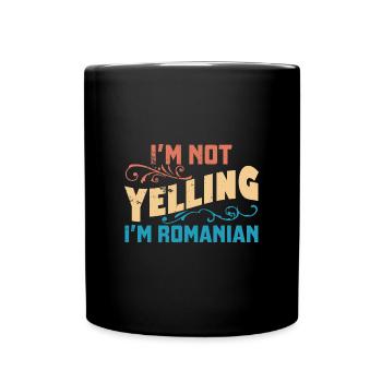 Balkan Rumänien Rumäne Urlaub Reise Volk - Tasse einfarbig - Schwarz - Vorne