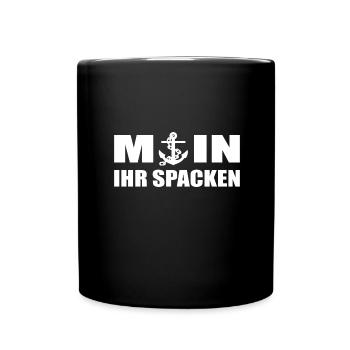 Moin - Tasse einfarbig - Schwarz - Vorne