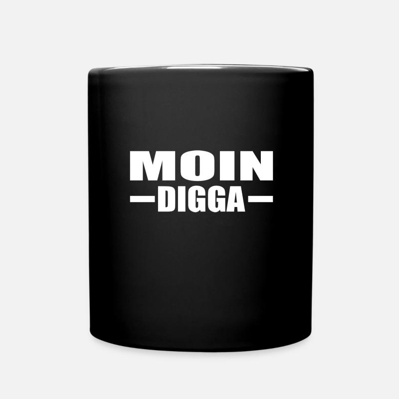 Moin - Tasse einfarbig - Schwarz
