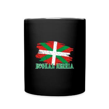 Baskenland Basco Spanien Euskal Herria Euzkadi - Tasse einfarbig - Schwarz - Vorne
