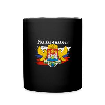 Dagestan Adler Kaukasus Papakha Dagestani - Tasse einfarbig - Schwarz - Vorne