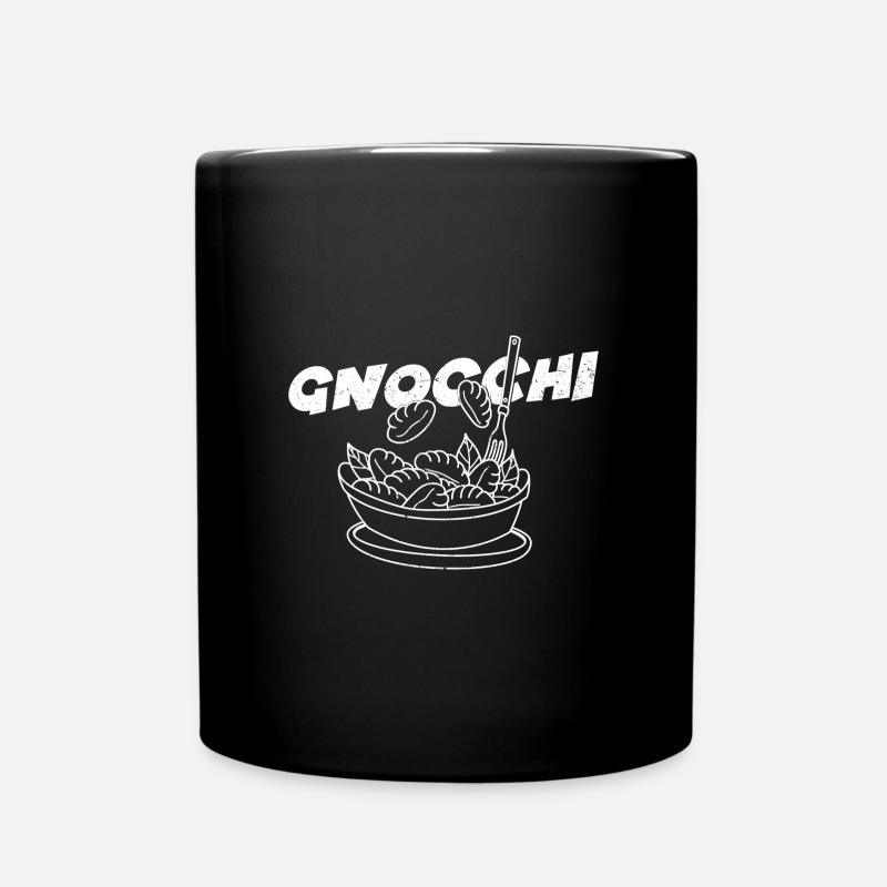 Chefkoch Pasta Gnocchi Italien pasta Gericht - Tasse einfarbig - Schwarz