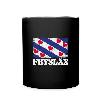Holzschuh Niederlande National Königstag - Tasse einfarbig - Schwarz - Vorne