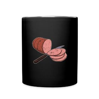 Bologna Italia Italienische Küche Wurst Essen - Tasse einfarbig - Schwarz - Vorne