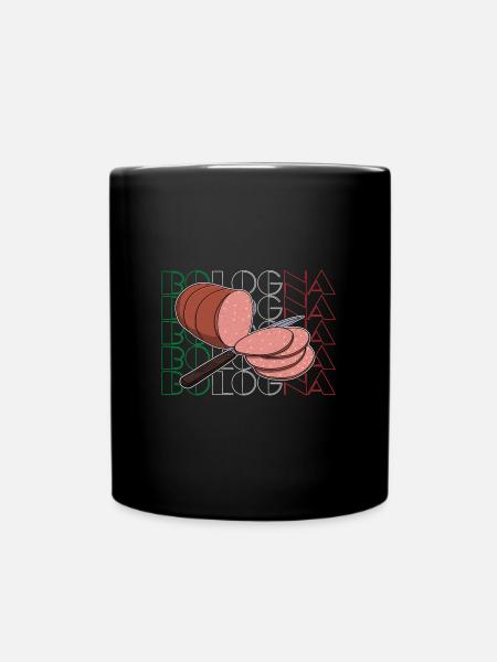 Italienische Hausgemacht Bologna Wurst Essen - Tasse einfarbig - Schwarz