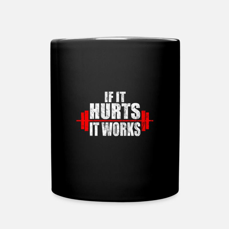 Maillot d'entraînement de musculation Motivation - Mug uni - noir