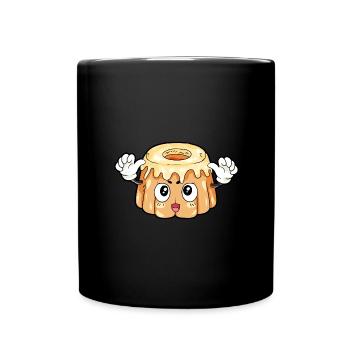Pudding Essen Feinschmecker Geschenk - Tasse einfarbig - Schwarz - Vorne