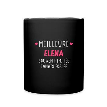 Meilleure ELENA souvent imitée jamais égalée - Mug uni - noir - Devant