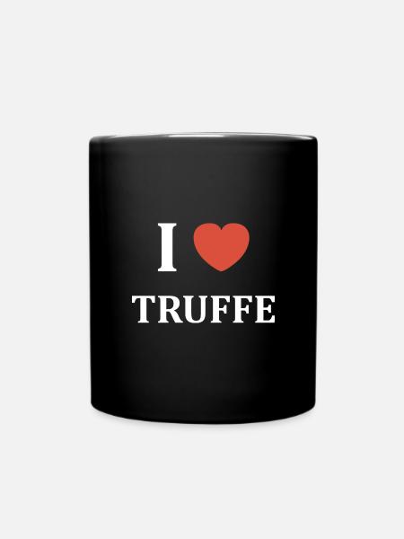 i love Truffe - Mug uni - noir