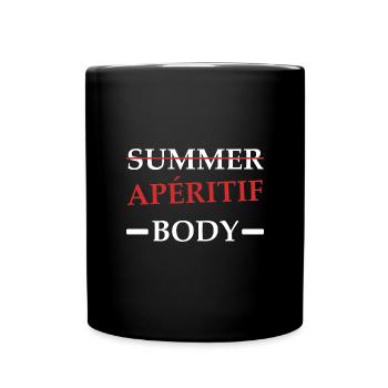 apéritif Body - Mug uni - noir - Devant