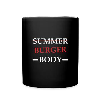 burger Body - Mug uni - noir - Devant