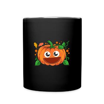Pumpkin In The Patch Thanksgiving Halloween - Full Colour Mug - black - Front