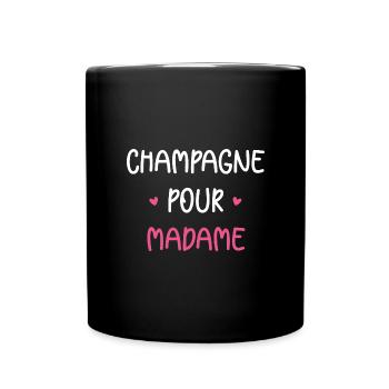 pour madame - Mug uni - noir - Devant
